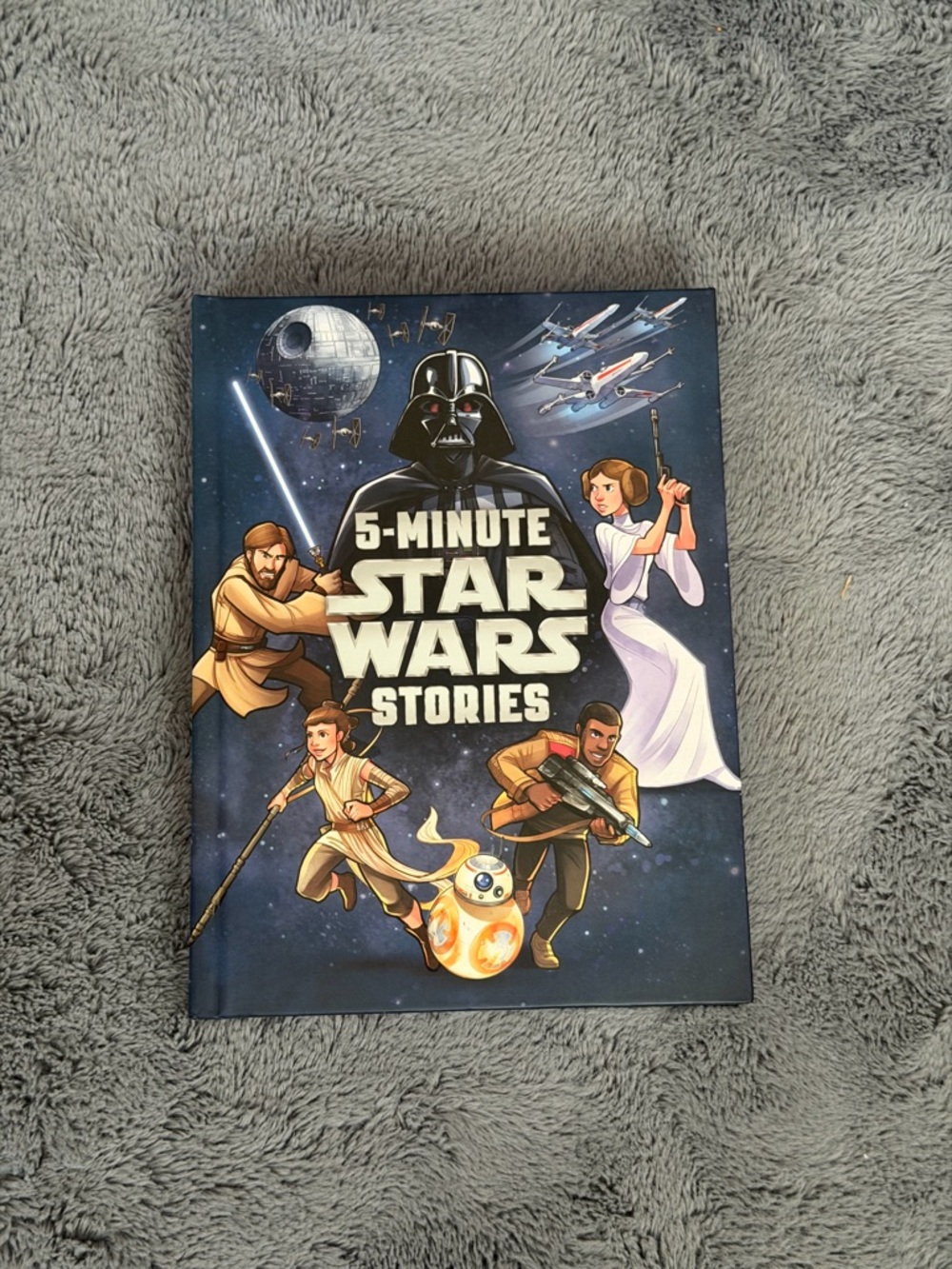 Disney Star Wars 5-Minute Stories Book - Navy Blue, White, Black, Gold